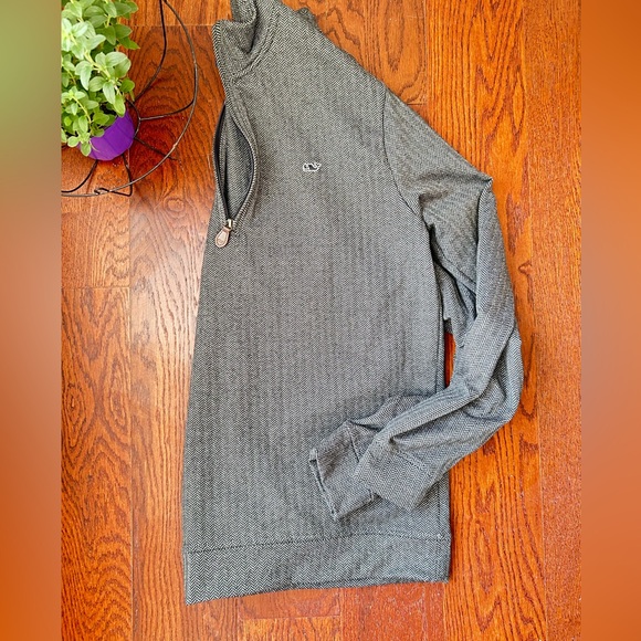 Vineyard Vines Other - Vineyard Vines Men's Charcoal Zip-Up Sweater